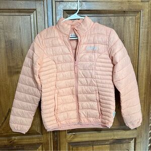 Magellan Outdoors Girls Classic fit Peach Puffer Jacket Water-Resistant size L